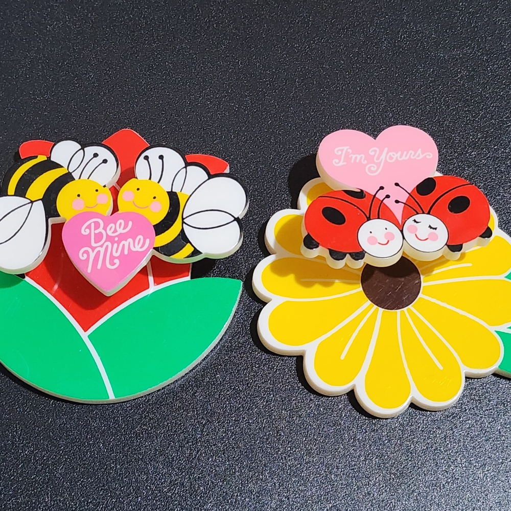 Bee‎ and Ladybug Flower Magnets